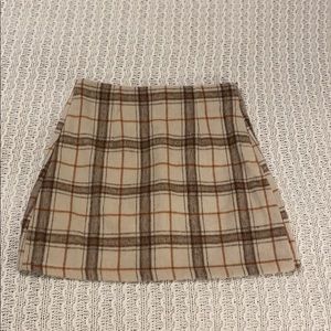 Plaid mini skirt